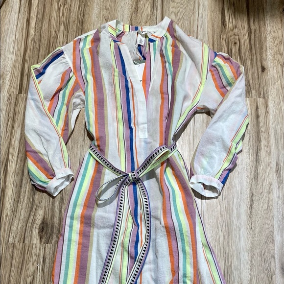 H&M X Lemlem Lyocell-blend Kaftan Dress Size - Picture 2 of 3